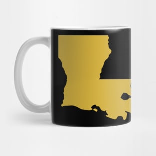 Louisiana state map Mug